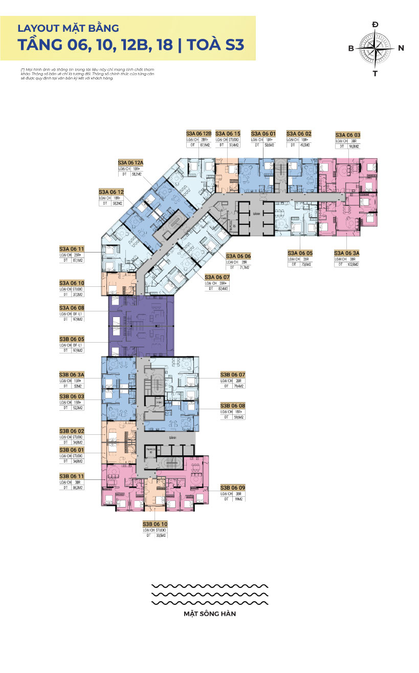 mặt bằng sun symphony residence