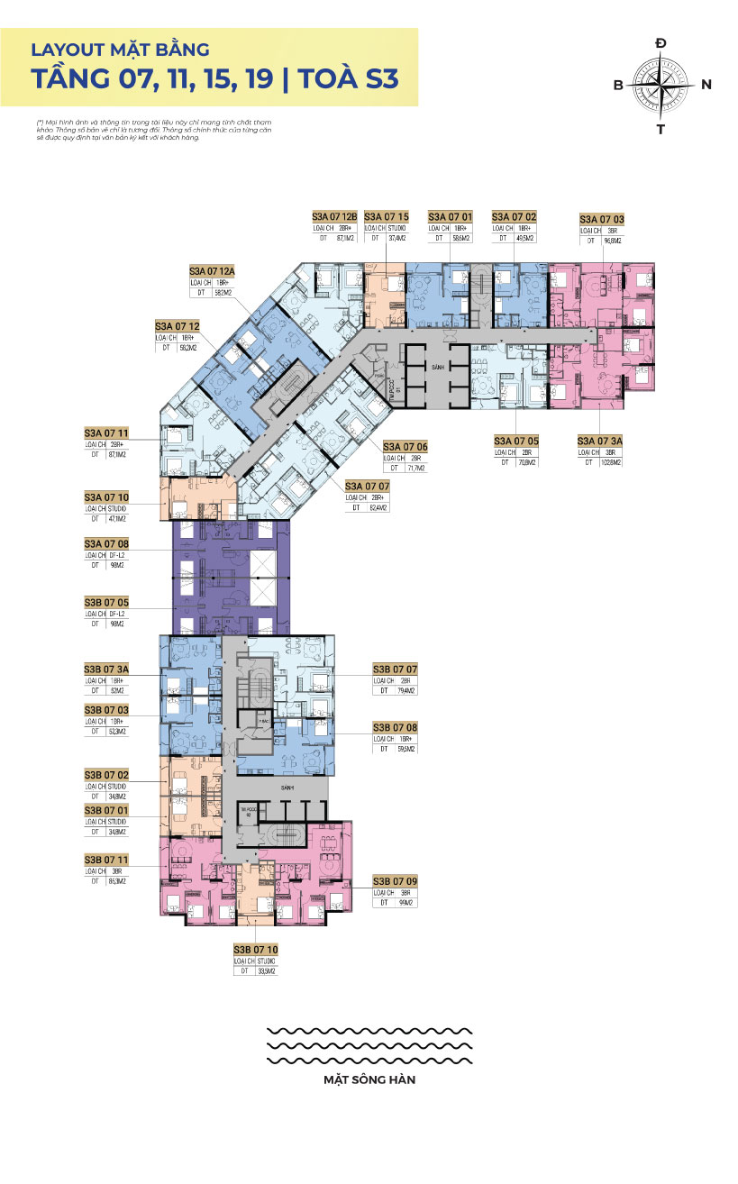 mặt bằng sun symphony residence